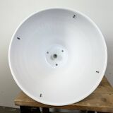 Large White Enamel Industrial Factory Lamp from Elektrosvit, 1990s