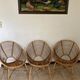 Vintage rattan shell chairs