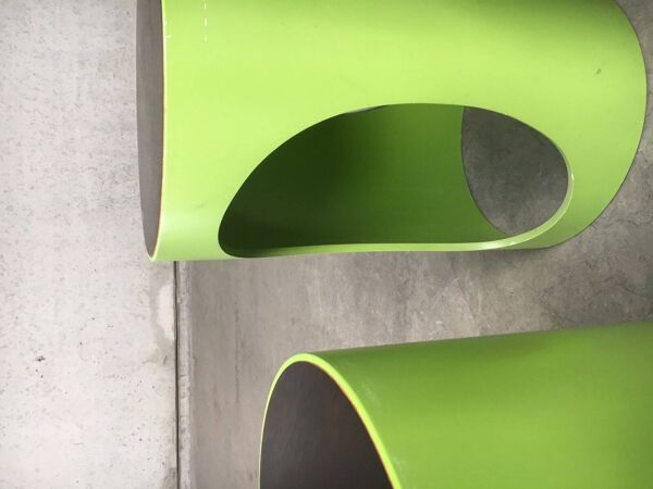 Midc-Cntury Modern Space Age Design Nesting Table Set by Opal, Germany, 1960s, Set of 3