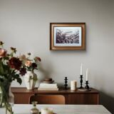 The circus of Gavarnie, Hautes-Pyrénées, photo print from 1937.