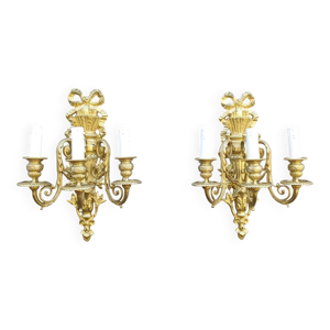 Paire d'appliques anciennes