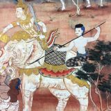 Ensemble de 3 peintures thaïlandaises, Rattanakosin, XIXème siècle