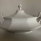 Neo Classic Greek Revival Octagonal Beaded English Earthenware Centerpiece