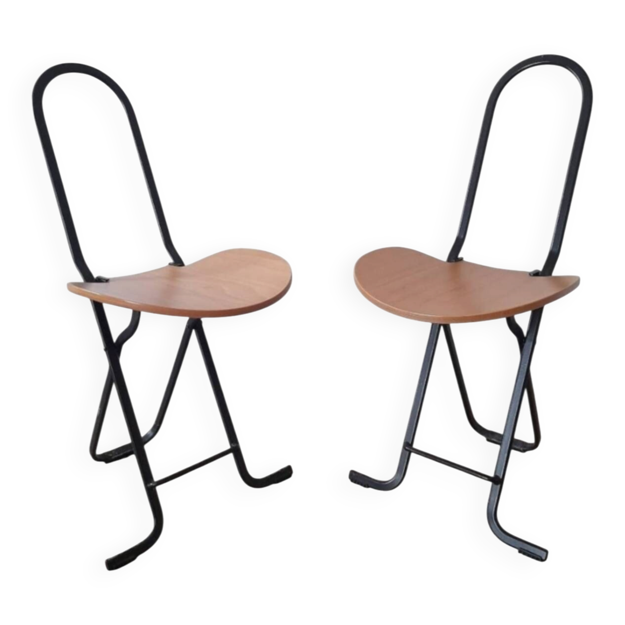 Set of 2 folding chairs Daphne by Gastone Rinaldi for Fly line