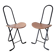 Set of 2 folding chairs Daphne by Gastone Rinaldi for Fly line