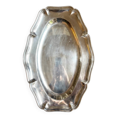 Plat ovale festonné Christofle en métal argenté n°2