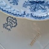 Set of 6 flat plates Regency in iron earth