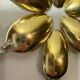 Six Christofle teaspoons, silver-plated vermeil