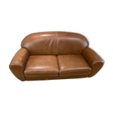 Sofa club light brown leather Steiner