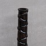 Pair of Wooden Tall French Mid-Century Decorative Vases