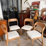 Ensemble de 4 chaises Baumann traîneau