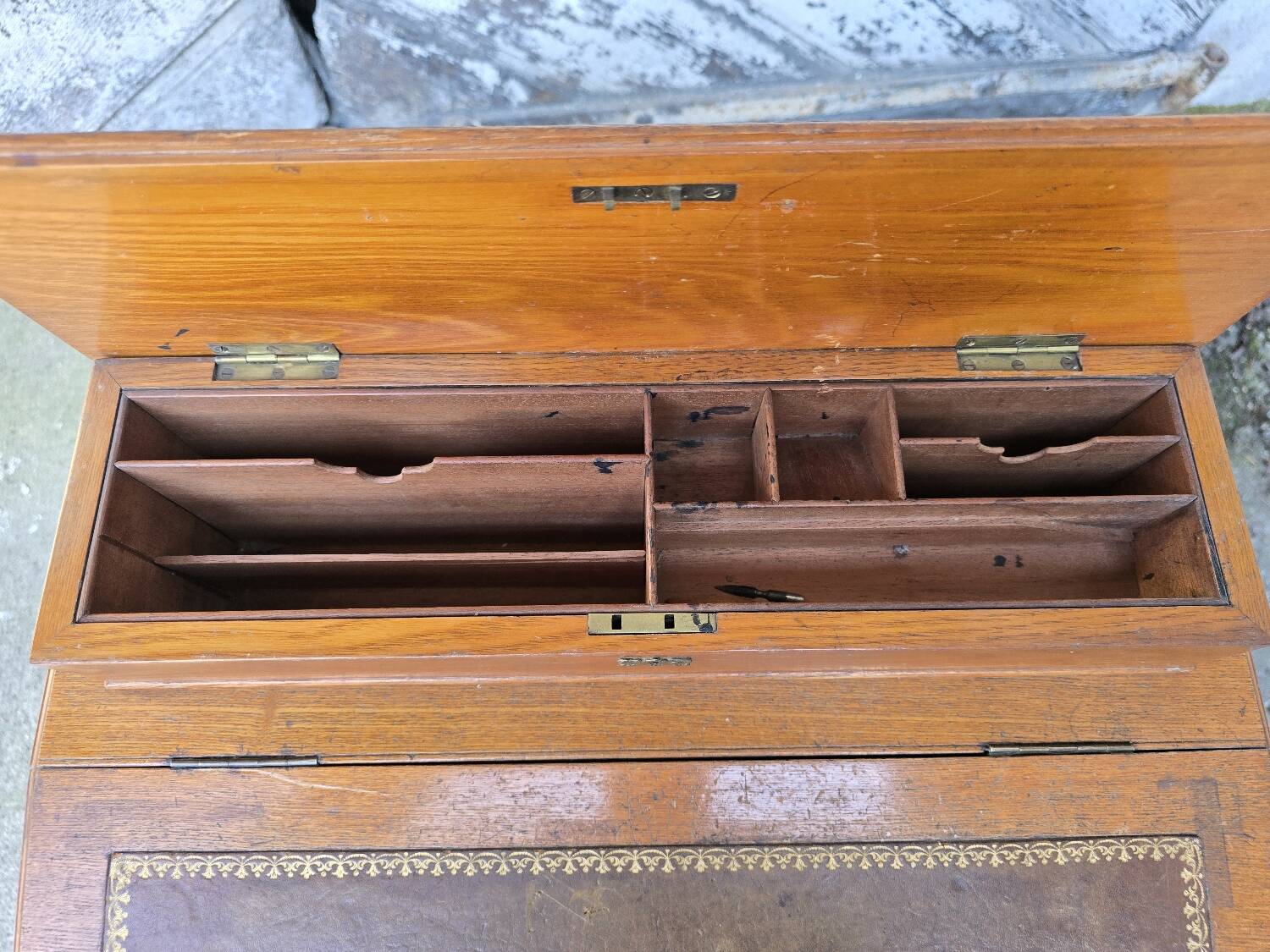 Antique Davenport Oak Desk