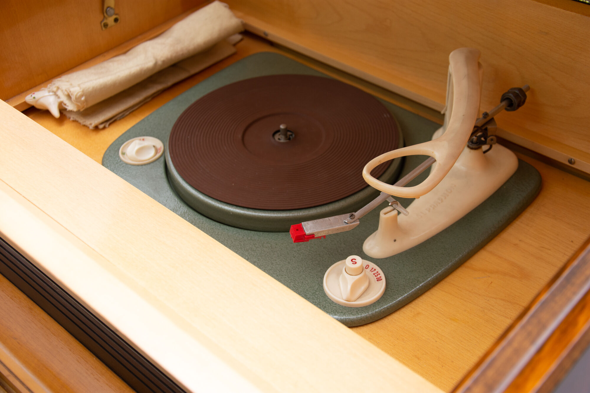 Record player and radio Tesla, Czechoslovakia, 1950