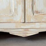 Parisian buffet with white beige patina