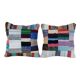 Set of 2 vintage kilim cushion covers 51x51 cm