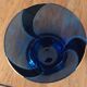 Vase boom bleu et or