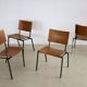 Ensemble de 10 chaises industrielles