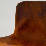 Vintage Danish Mid Century Brown Leather "PK 9" Chair Poul Kjaerholm, 1960s