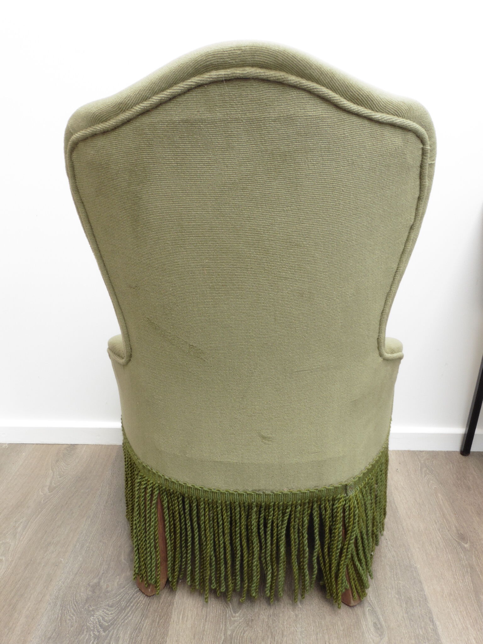 Green armchair
