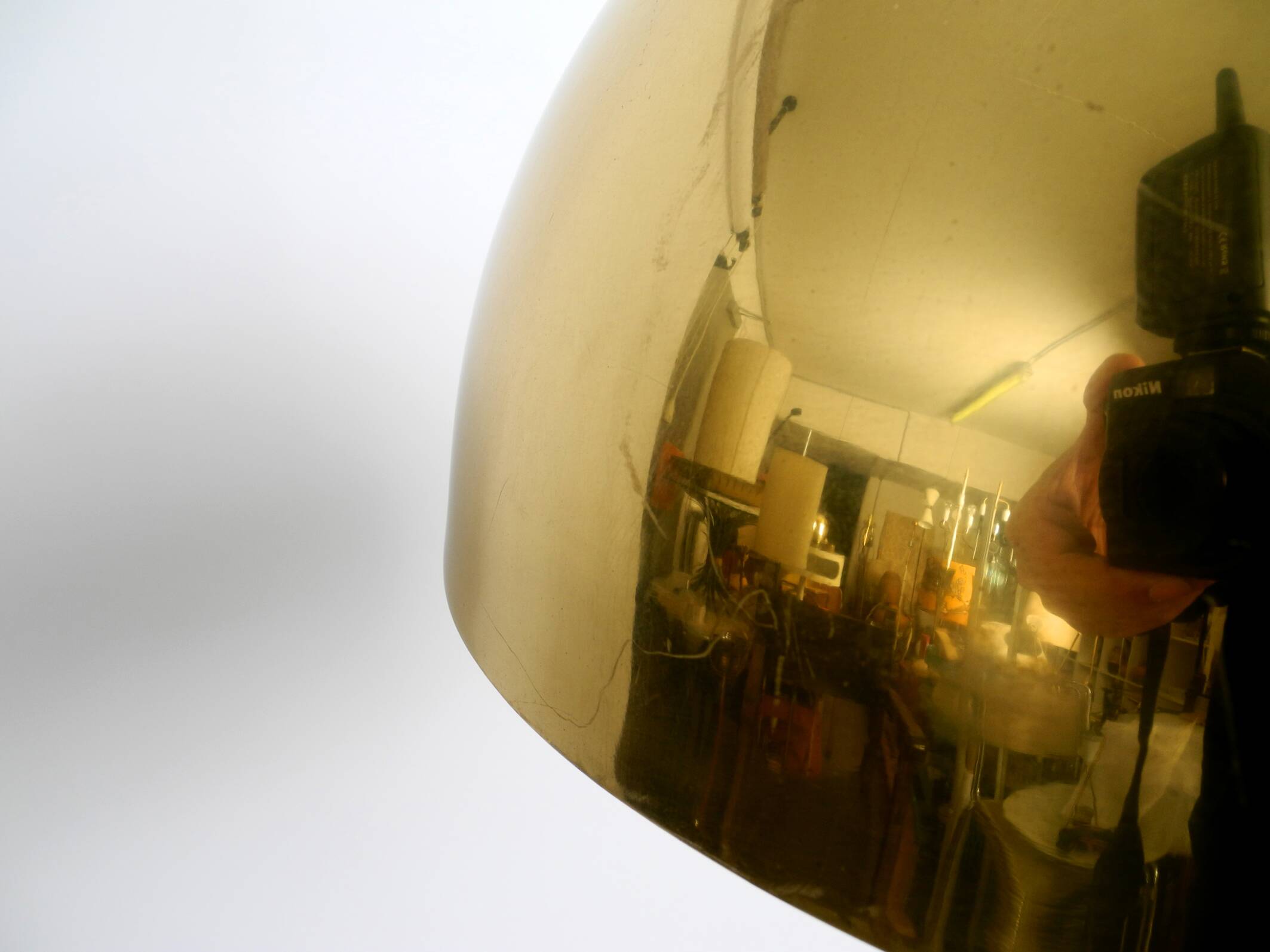 Beautiful Mid Century brass ceiling lamp from the Vereinigte Werkstätten