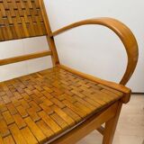 Gelenka Armchairs in Solid Beech Wood, Germany, 1950, Set of 2