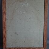 Portrait of a young woman The large ornament drawing signed circa 1800-1830 57x46 cm SB