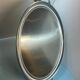 oblong tray in stainless steel and wood by goldsmith Jean Couzon