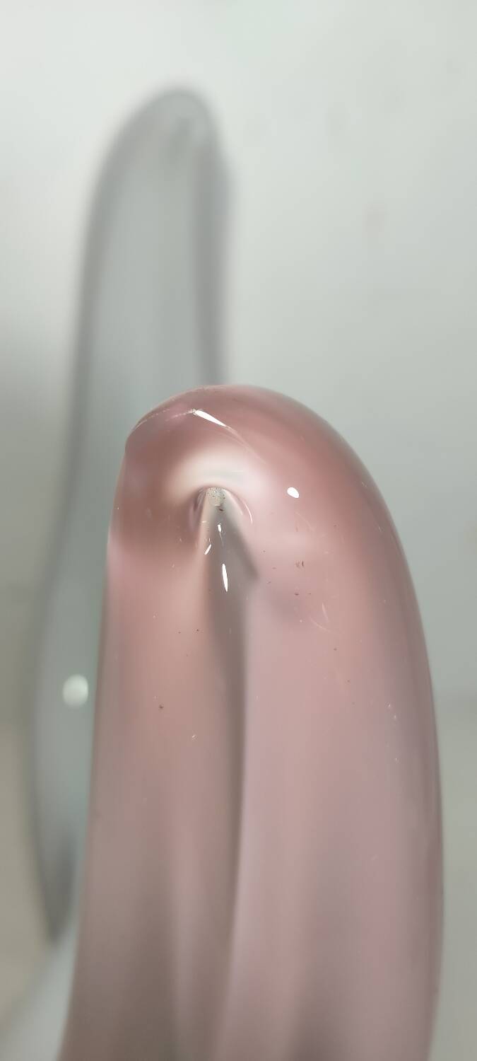 Centro de mesa de cristal de Murano. Italia, 1980s.