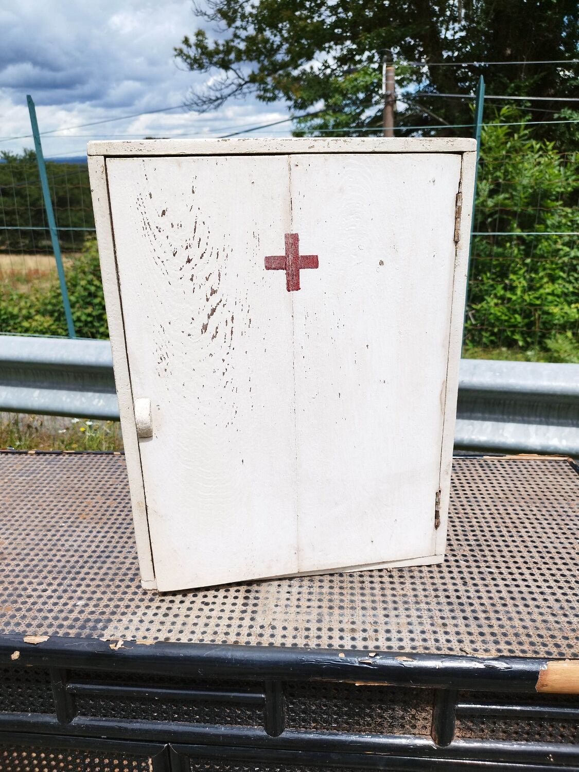 Old medicine cabinet wooden cabinet