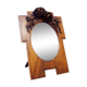 Ancient carved walnut frame mirror