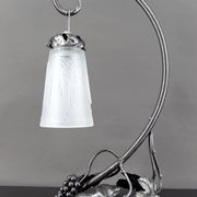 Wrought Iron Lamp, "Vine", Muller Frères Lunéville, Art Deco, c. 1930