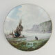 Montereau earthenware dish"Maritime landscape"