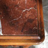 Retro cherry marble wood dressing table