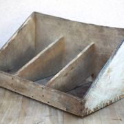 Bac rangement bois, meuble de rangement vintage, rangement outil