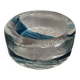 Blue bubble glass ashtray/pocket tray – from Sweden