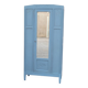 Parisian Art Deco armoire with beveled mirror and painted decoration