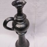 Grande aiguière / bougeoir, vase . céramique signée jean marais