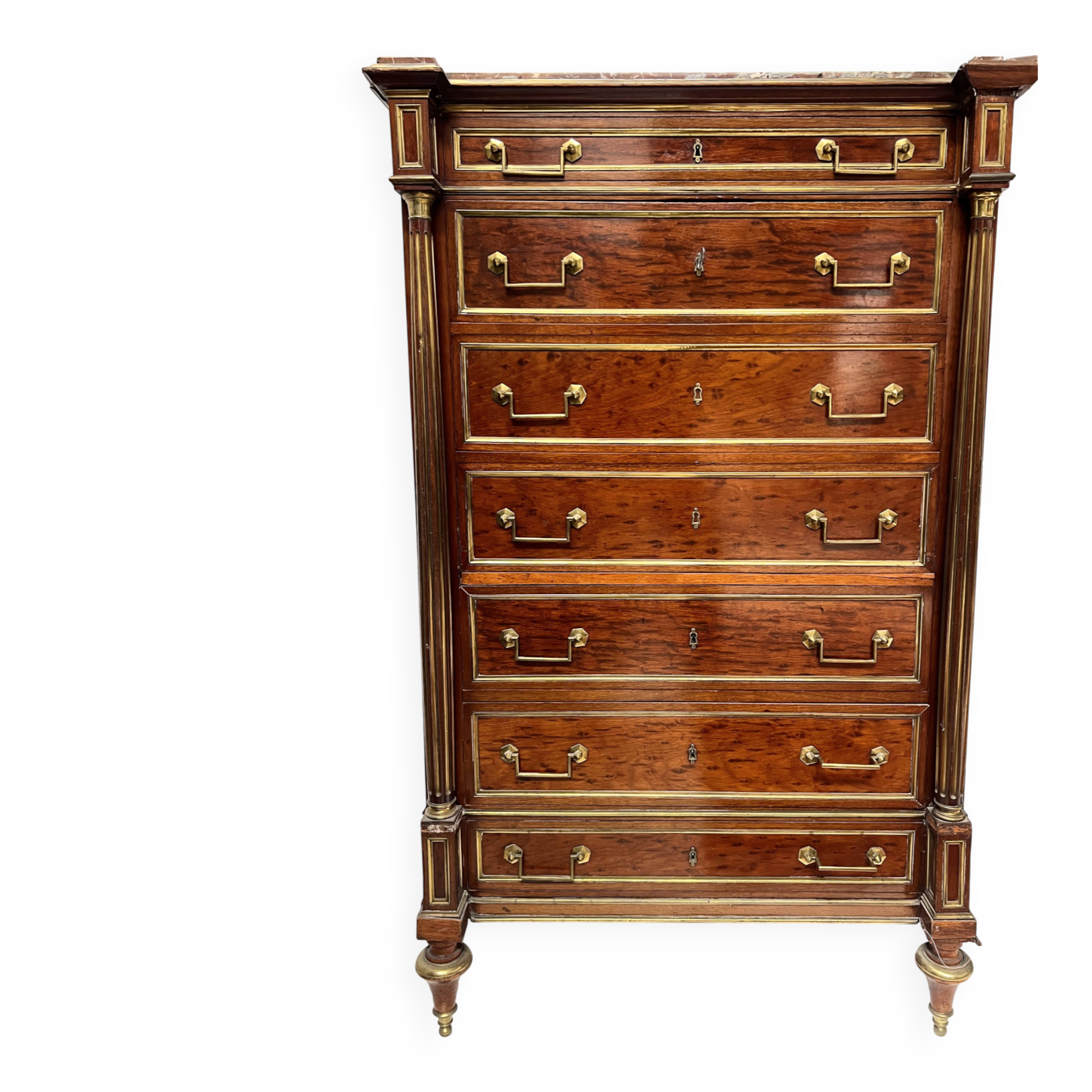 Napoleon III secretary in Louis XVI style made of mahogany, 19th century.