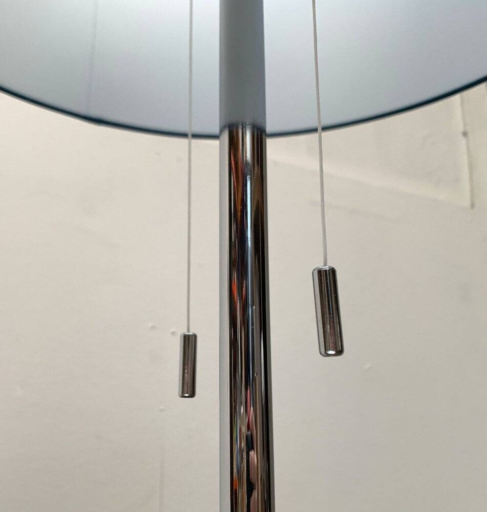 Blue tripod floor lamp from the mid-century German space age by Staff Leuchten, 1960s.