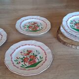 Set of 3 plates with Saint Clément rooster decoration