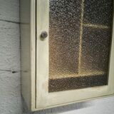 Glass toilet cabinet