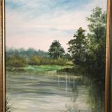 Landscape painting signed by Denise Legrix