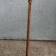 Turned wooden floor lamp from the 1950s.