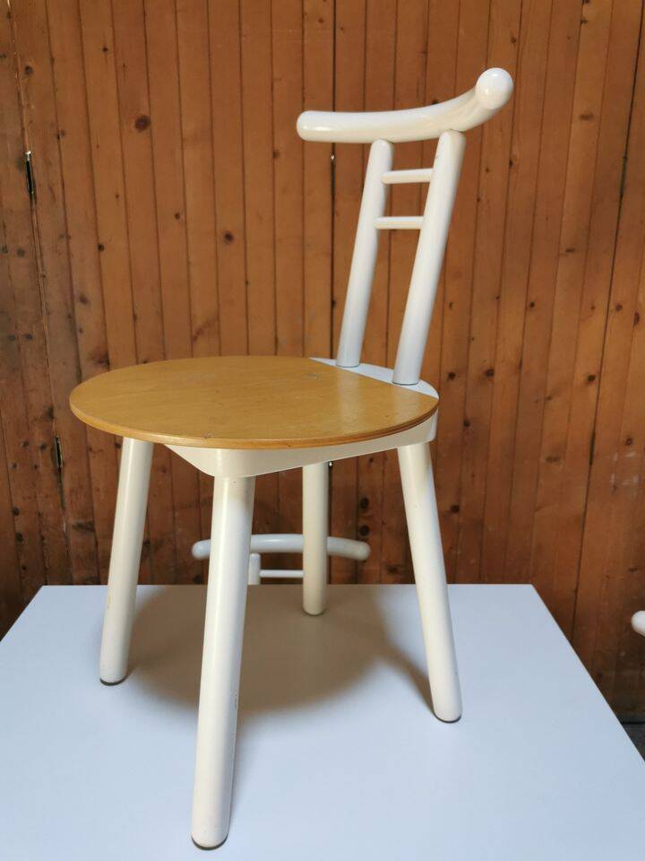 small kitchen table + 4 chairs. Design Vintage Italy 80's