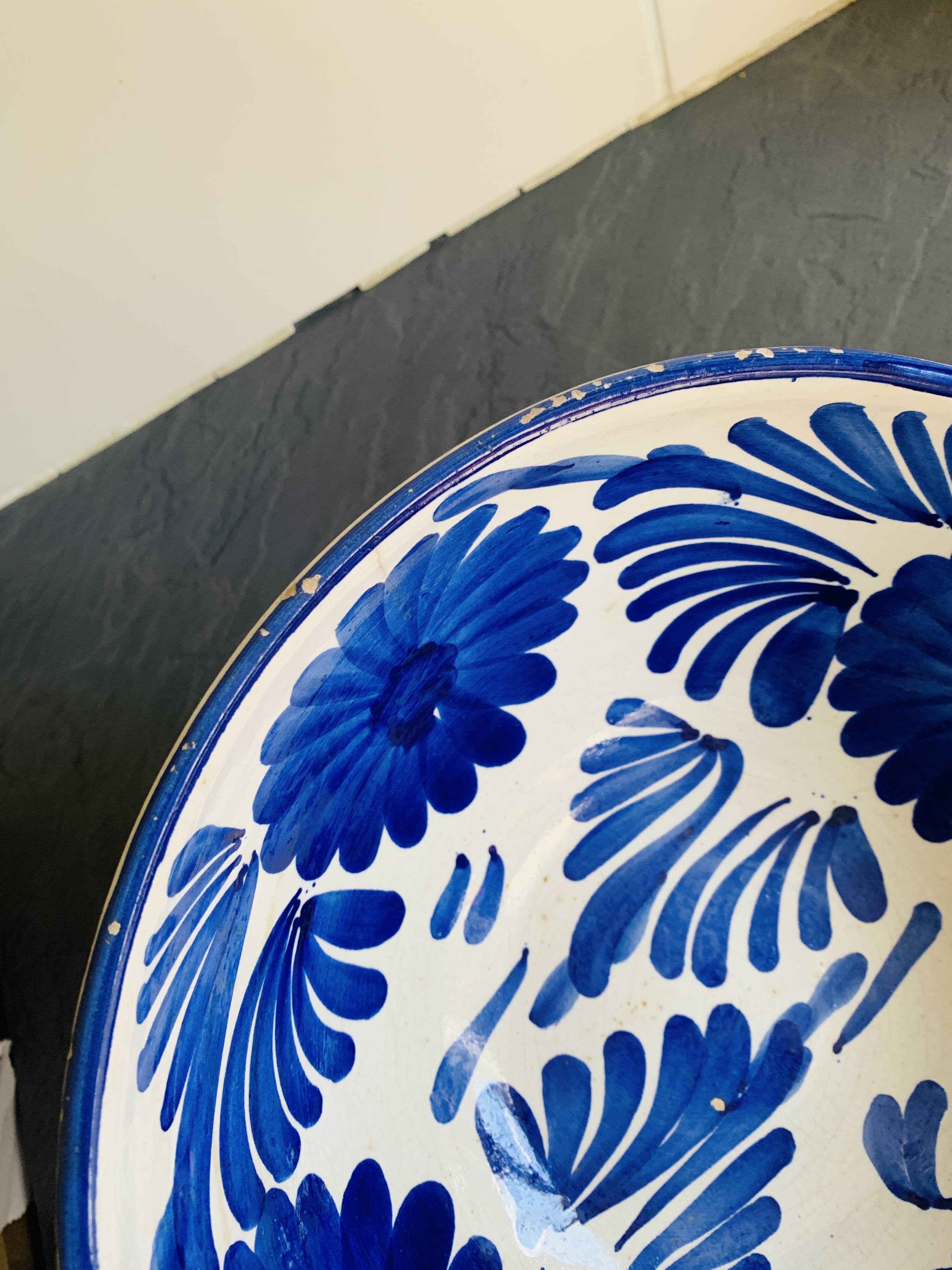 Vintage Italian ceramic salad bowl