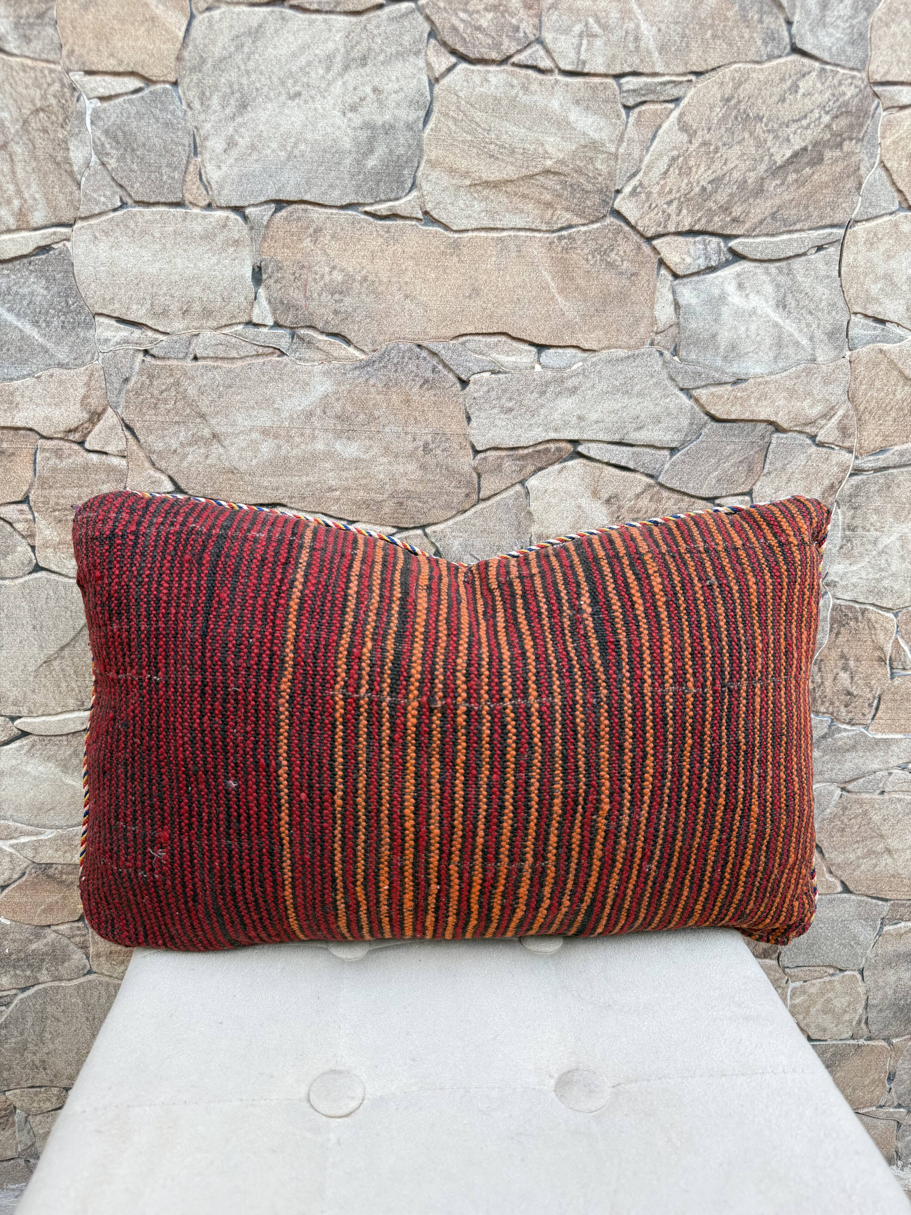 Vintage Moroccan Berber wool cushion cover