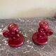 Pair of ceramic candlesticks