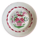 Assiette à l oiseau et panier fleuri . Luneville