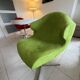 Ligne roset - ava ø130 extendable table + 4 alster chairs in alcantara