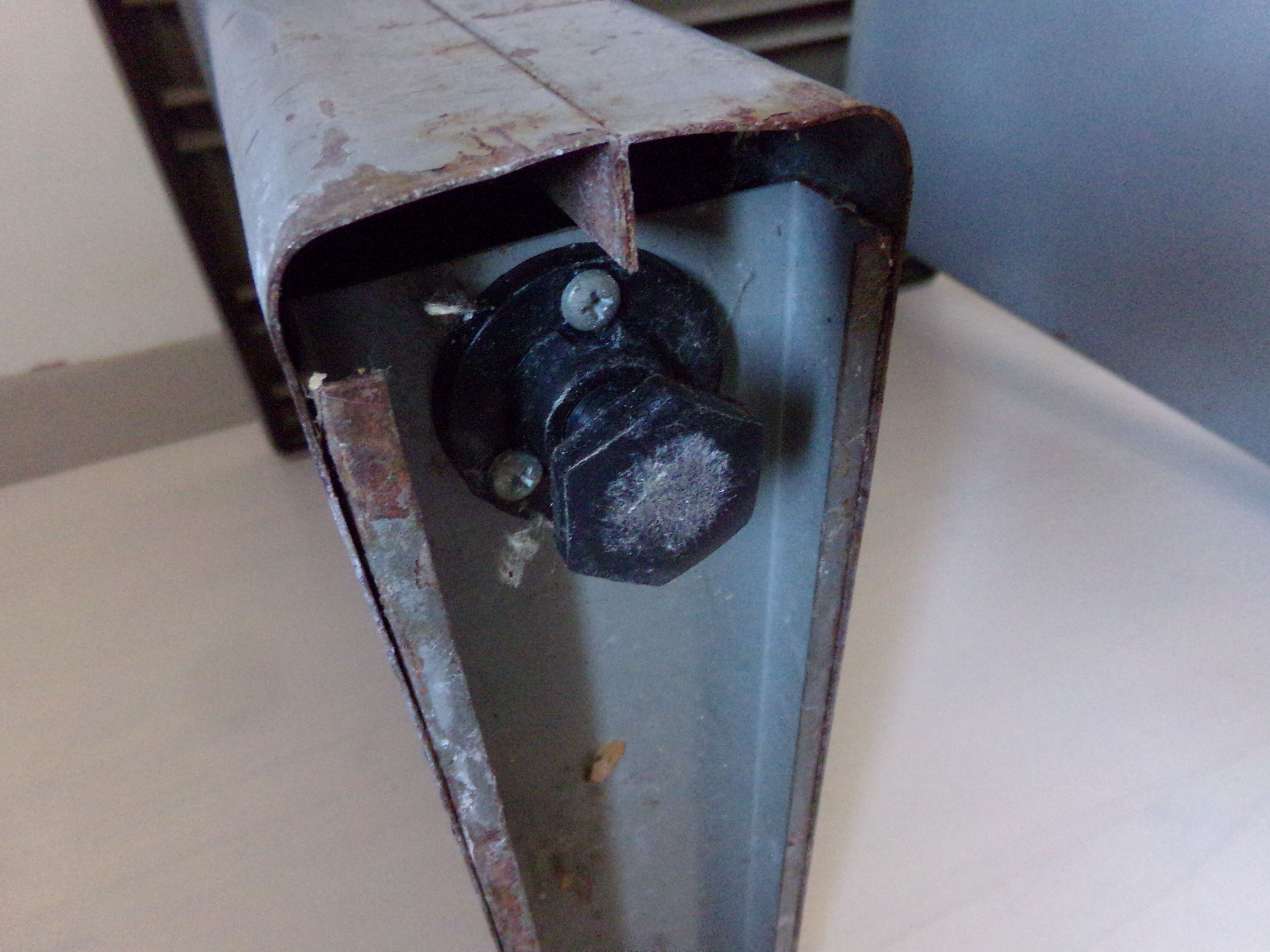 Steel industrial desk